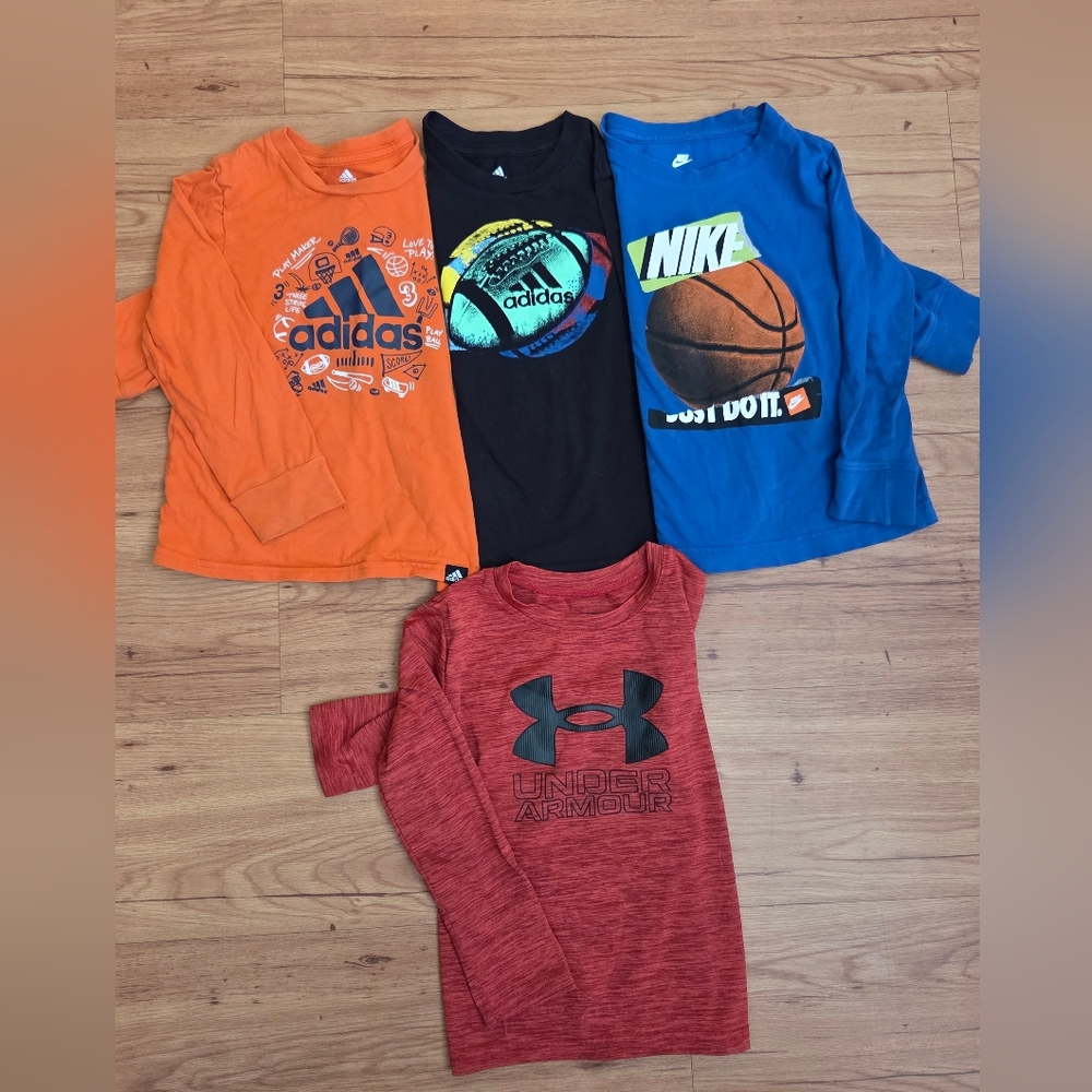 Name Brand Sporty Kids Long Sleeve Tee